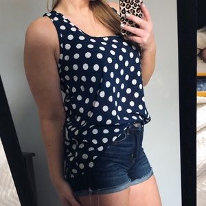 Back Bow Polka Dot Tank.
